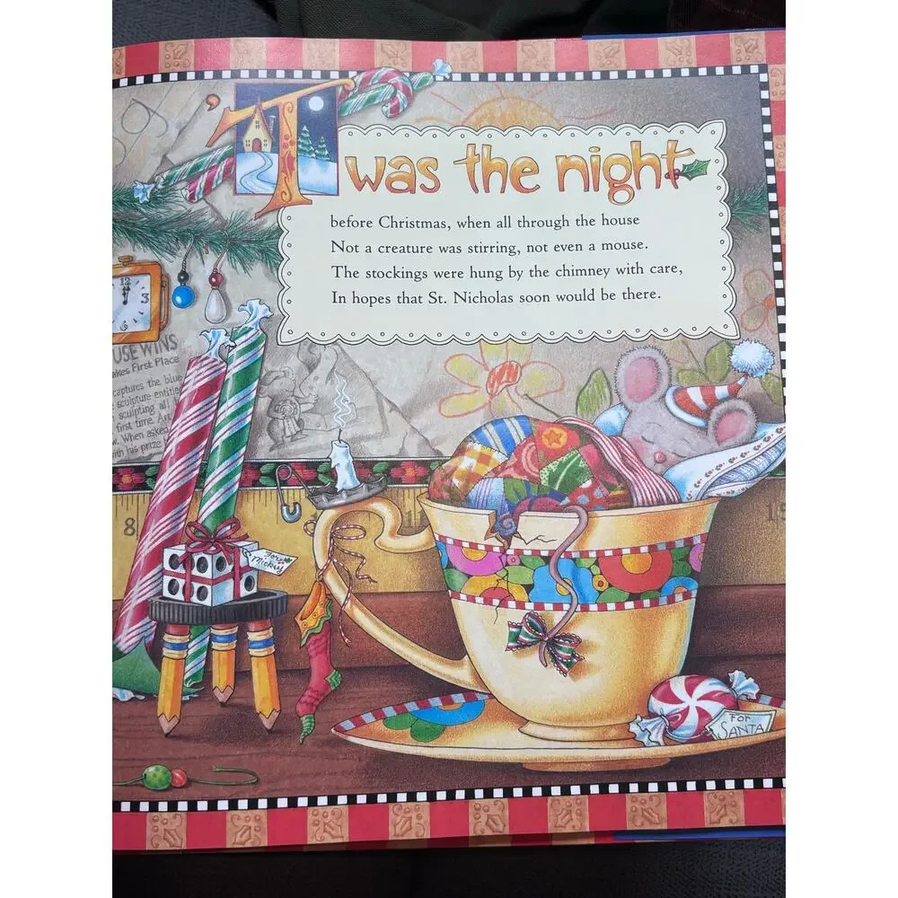 Mary Englebreit Illustrations The Night Before Christmas Hardcover 2002 1st Ed